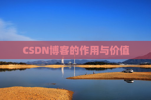 CSDN博客的作用与价值
